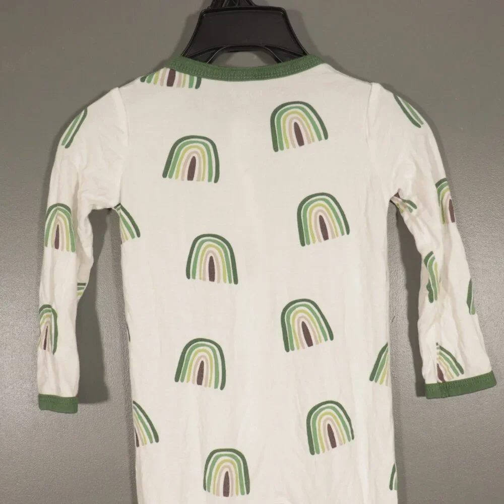 EUC Kyte Baby Green Rainbow Footie Size 6M-12M - Picture 4 of 9